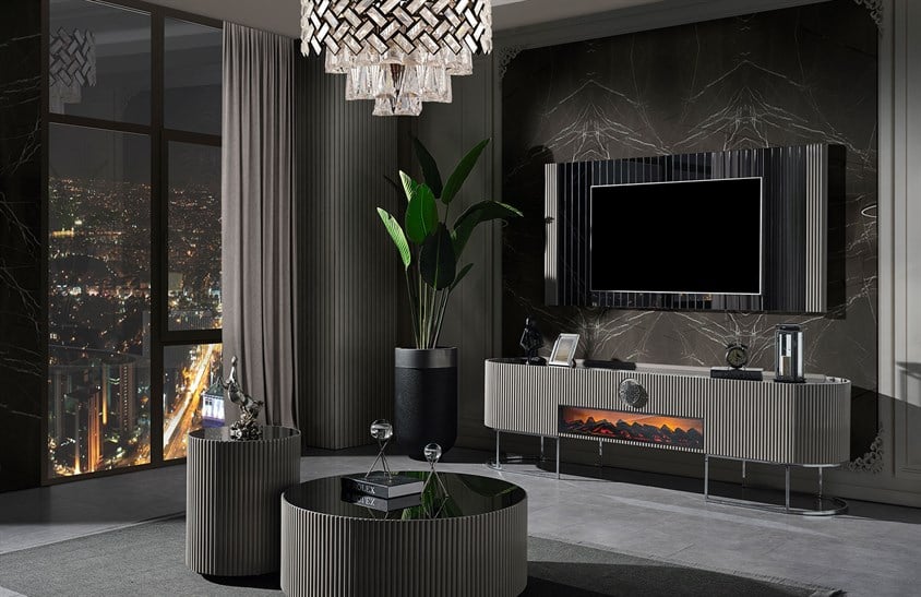 Morten Tv Ünitesi Grey TV Ünitesi