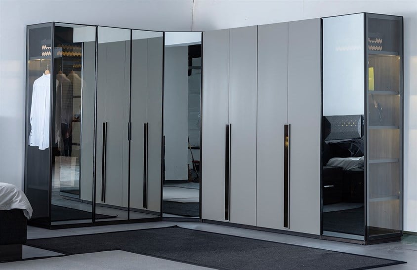 Krista Köşe Dolap Takımı Yatak Odası