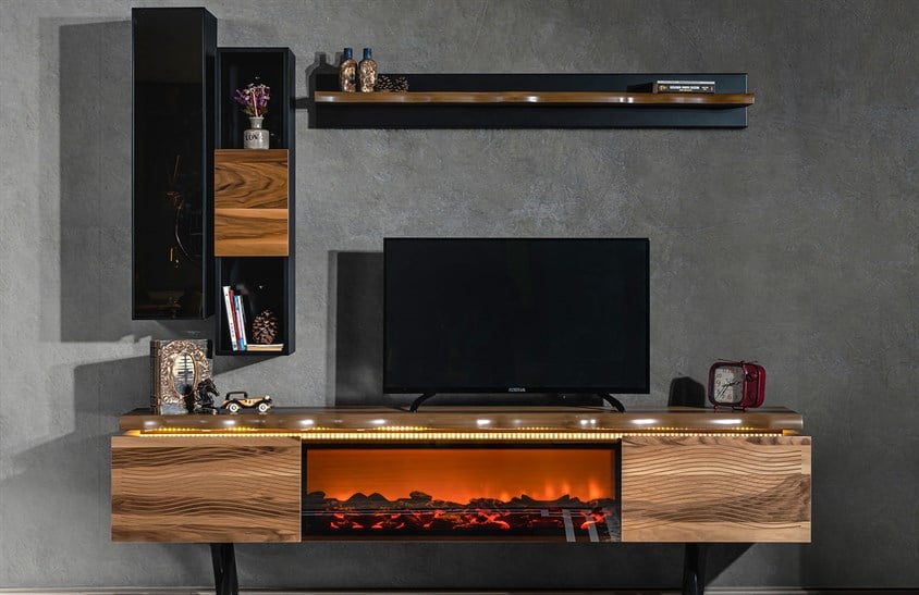 Towle Tv Ünitesi Şömineli TV Ünitesi