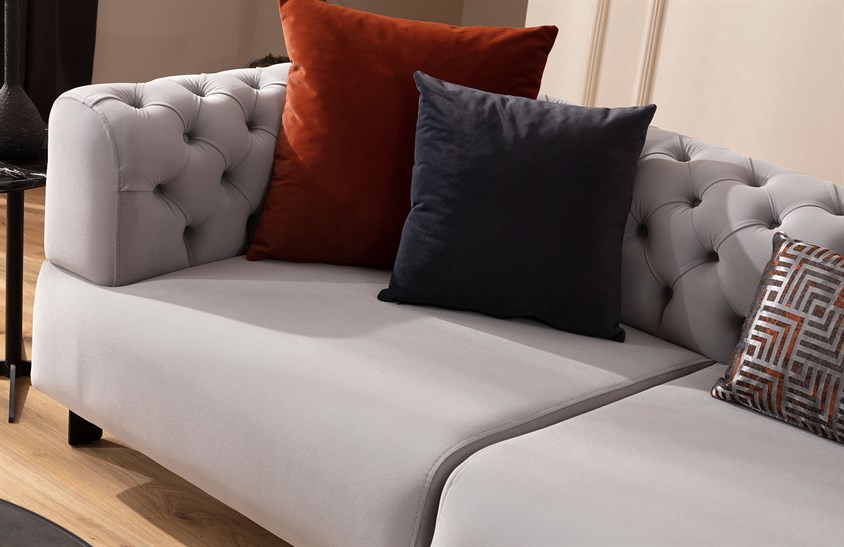 Lotte Köşe Koltuk Kapitoneli Köşe Koltuk