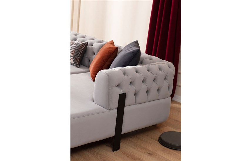 Lotte Köşe Koltuk Kapitoneli Köşe Koltuk