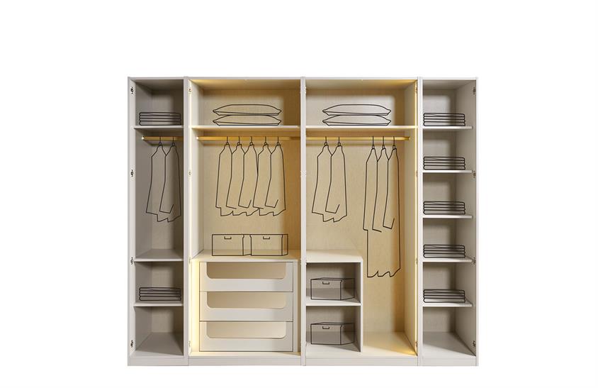 Ashwini Yatak Odası Takımı Gold Yatak Odası