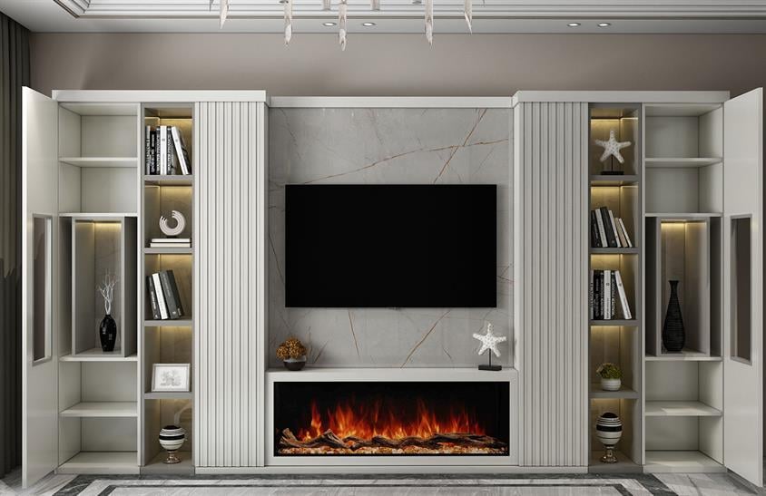 Cenker Duvar Ünitesi Şömineli (Özel Satış)