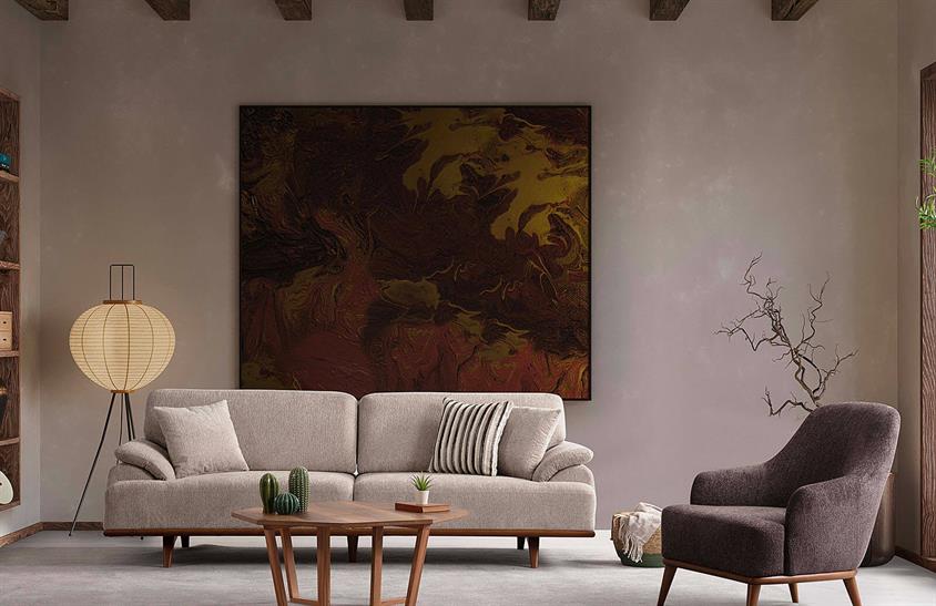 Aymil Koltuk Takımı Ceviz Koltuk Takımı