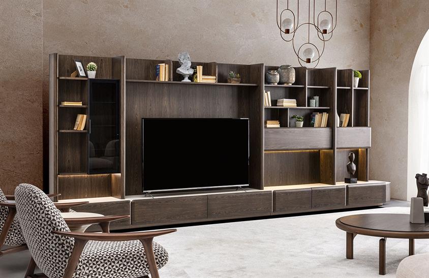 Enilsa Duvar Ünitesi Travertino TV Ünitesi