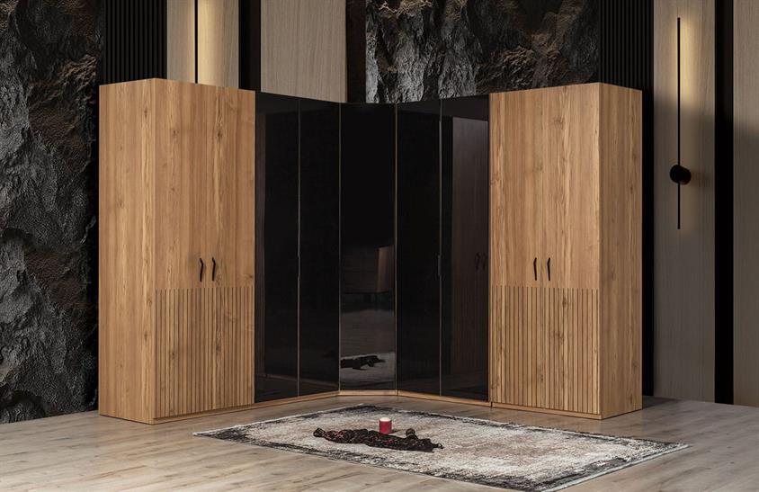 Vote Köşe Dolap Takımı Yatak Odası