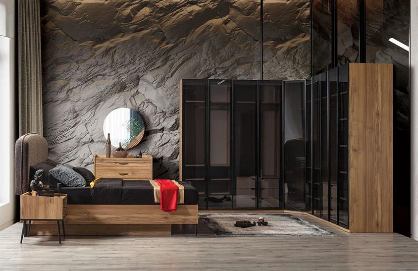 Vote Köşe Dolap Takımı Yatak Odası