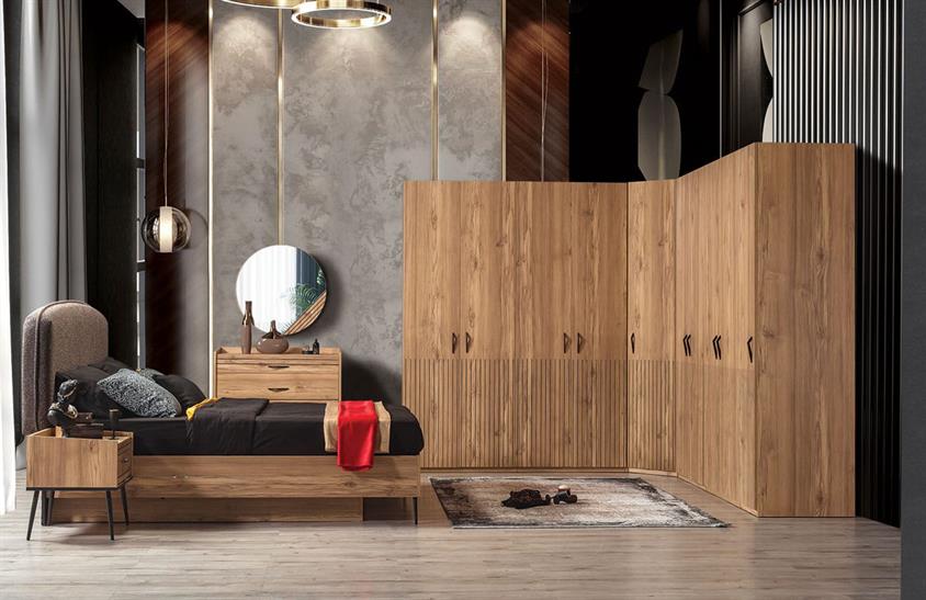 Vote Köşe Dolap Takımı Yatak Odası