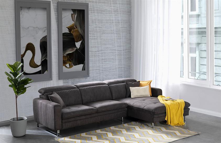 Mervoni Köşe Takımı Dinlenmeli Köşe Koltuk