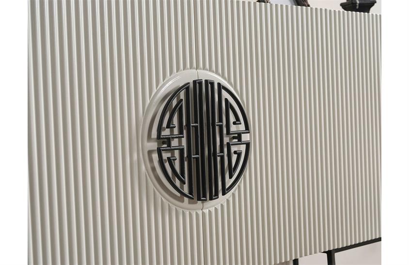 Morten Yemek Odası Takımı Ekru-Siyah Yemek Odası