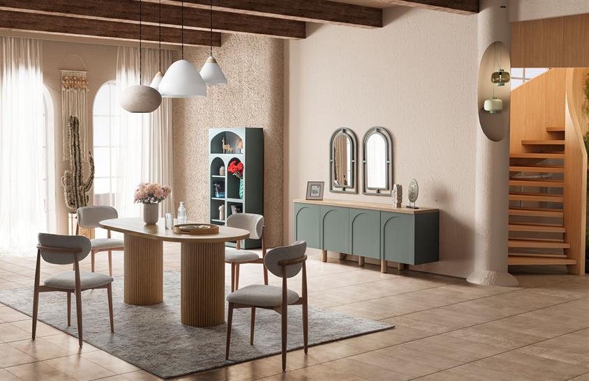 Latrell Retro V2 Yemek Odası Takımı Yemek Odası