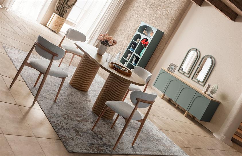 Latrell Retro V2 Yemek Odası Takımı Yemek Odası