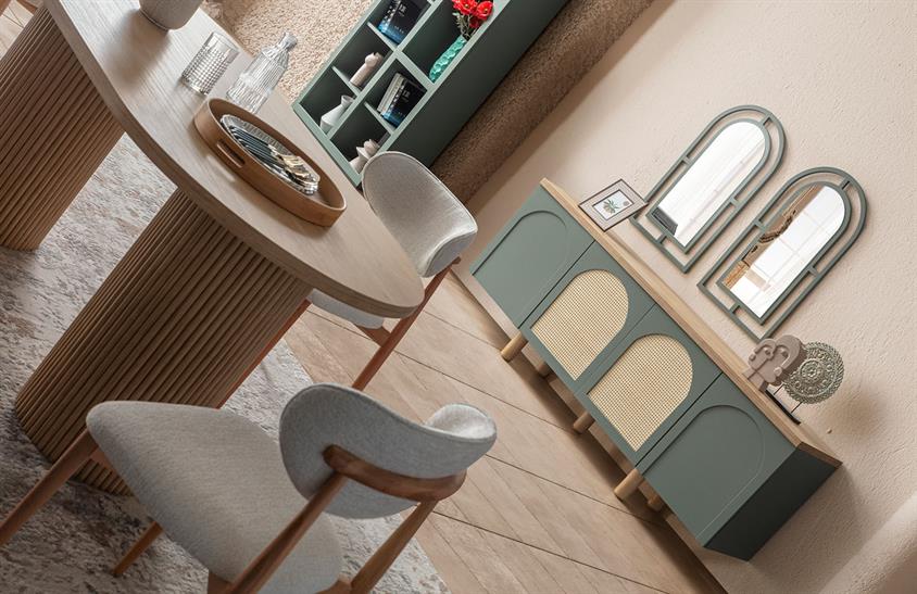 Latrell Retro V2 Yemek Odası Takımı Yemek Odası