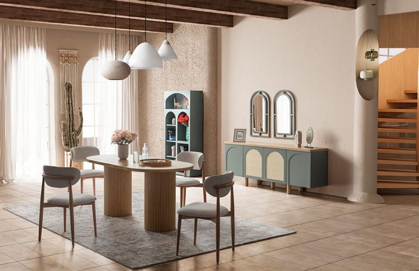 Latrell Retro V2 Yemek Odası Takımı Yemek Odası