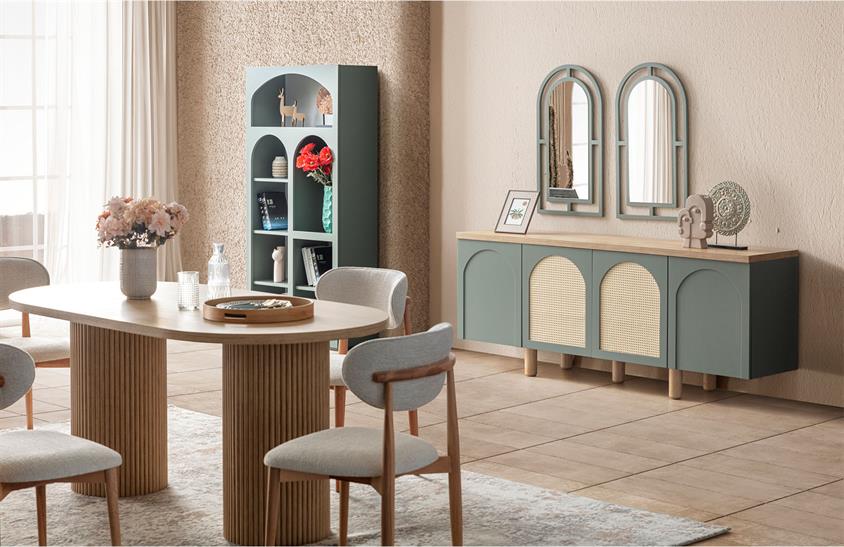 Latrell Retro V2 Yemek Odası Takımı Yemek Odası