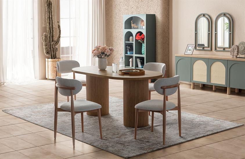 Latrell Retro V2 Yemek Odası Takımı Yemek Odası