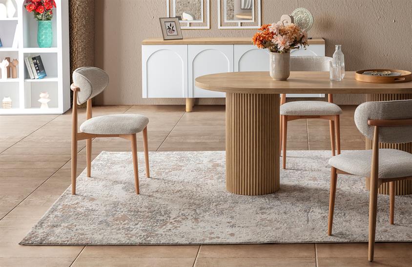 Latrell Retro Yemek Odası Takımı Yemek Odası