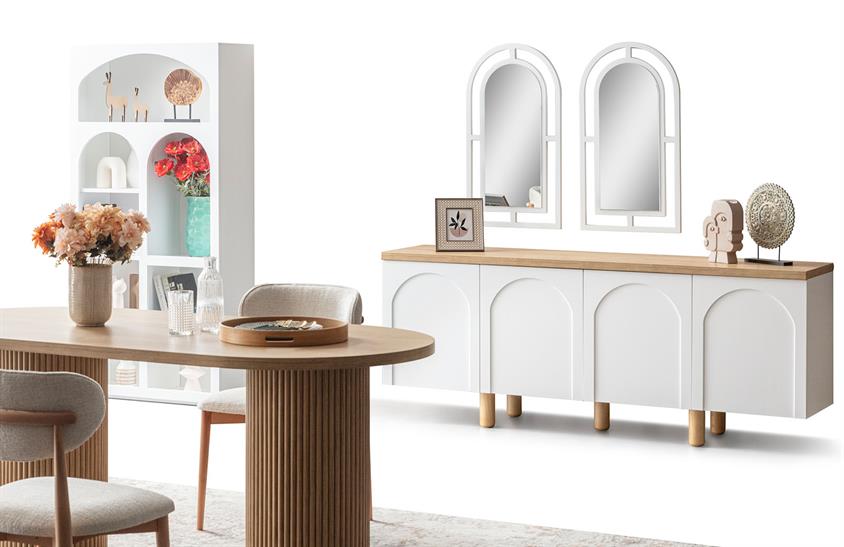 Latrell Retro Yemek Odası Takımı Yemek Odası