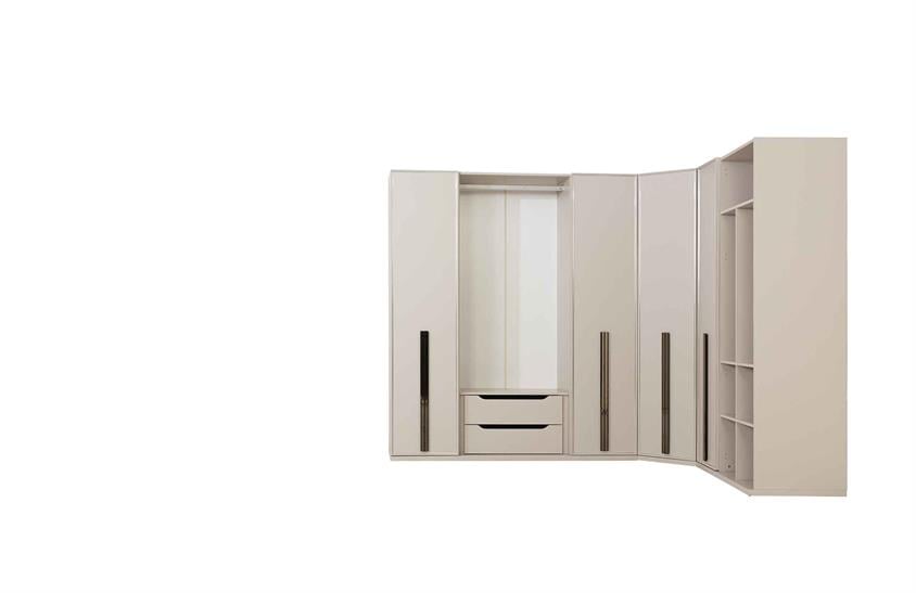 Tizay Köşe Dolap Takımı Yatak Odası