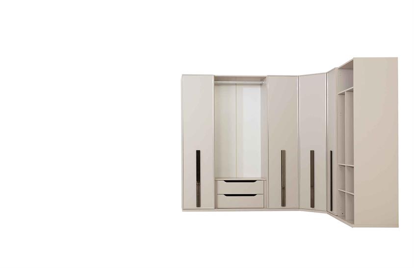 Tizay Köşe Dolap Takımı Yatak Odası