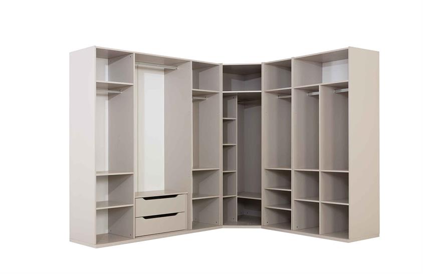 Tizay Köşe Dolap Takımı Yatak Odası