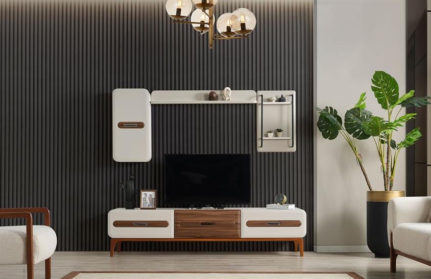 Litanix Tv Ünitesi Ceviz TV Ünitesi