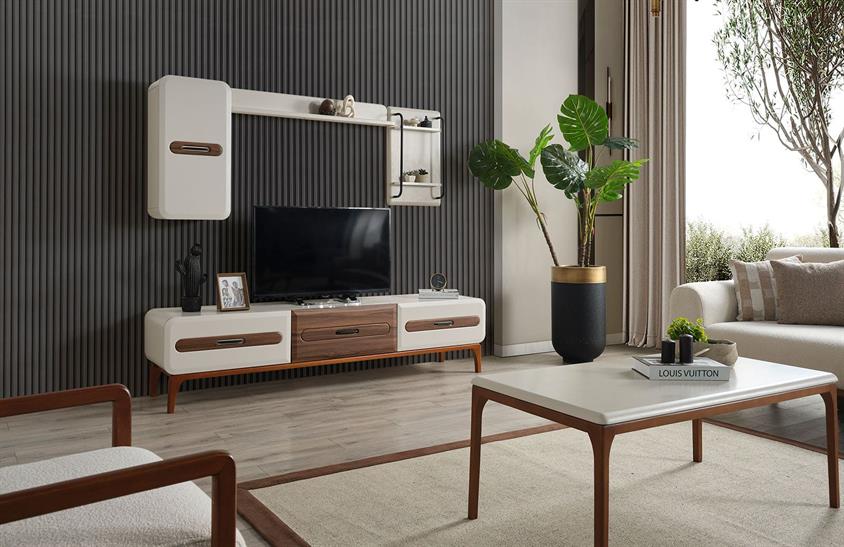 Litanix Tv Ünitesi Ceviz TV Ünitesi