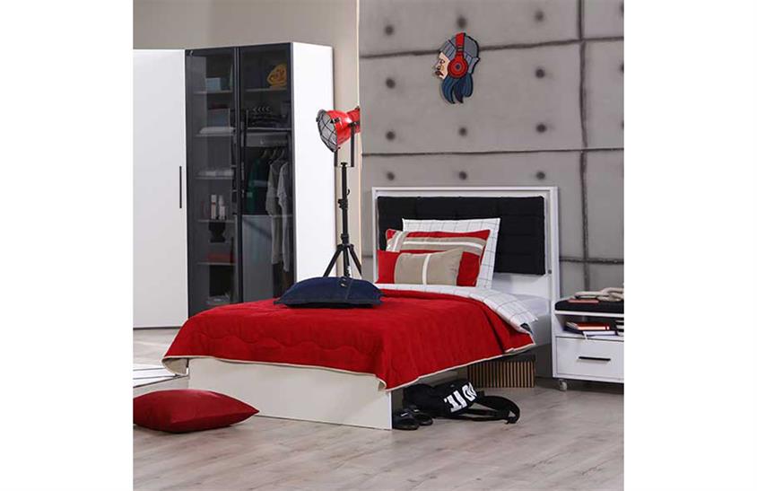 Stewen Yatak Örtüsü Kırmızı Genç Odası