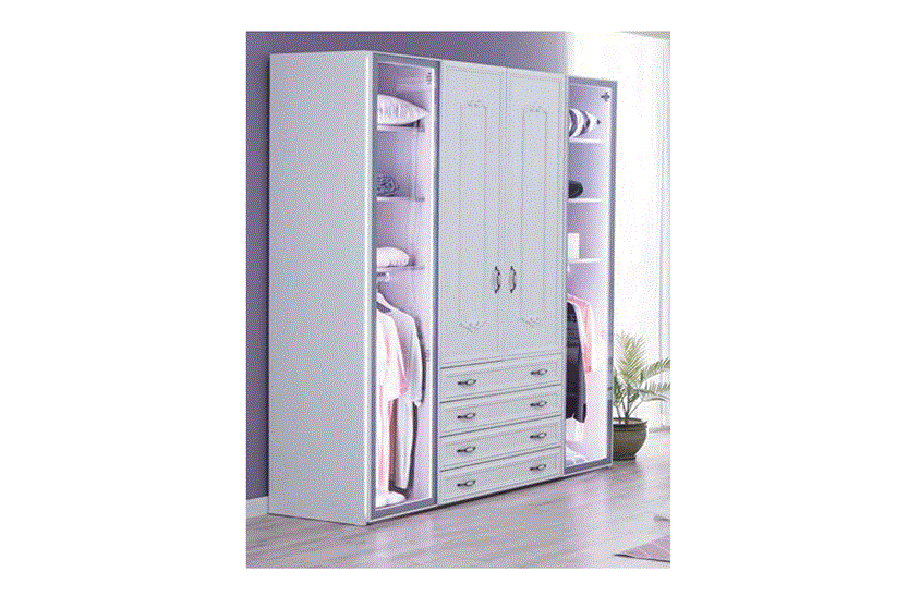 Mean 4 Kapaklı Dolap S-441 Genç Odası