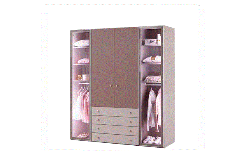 Bello 4 Kapaklı Dolap S-441 Genç Odası