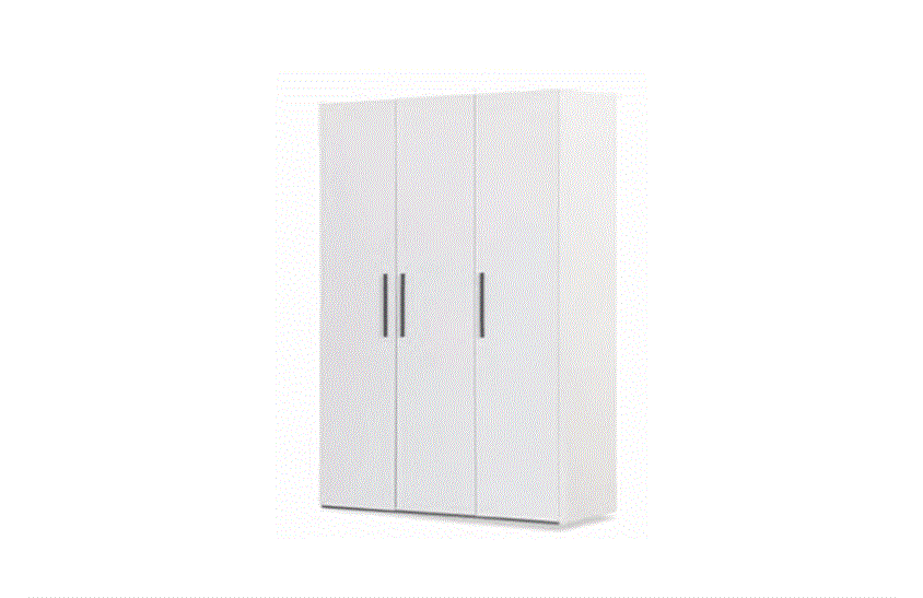 Stewen 3 Kapılı Ahşap Dolap S-301 Genç Odası