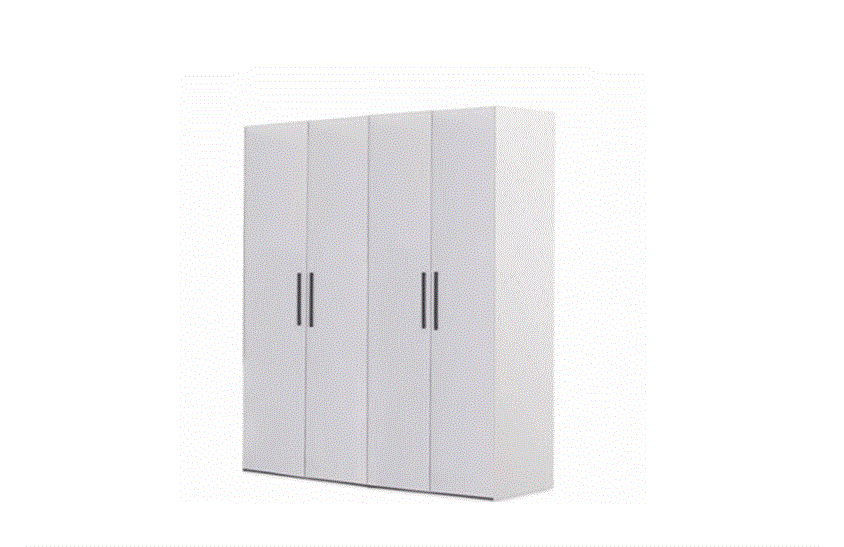 Stewen 4 Kapılı Ahşap Dolap S-401 Genç Odası