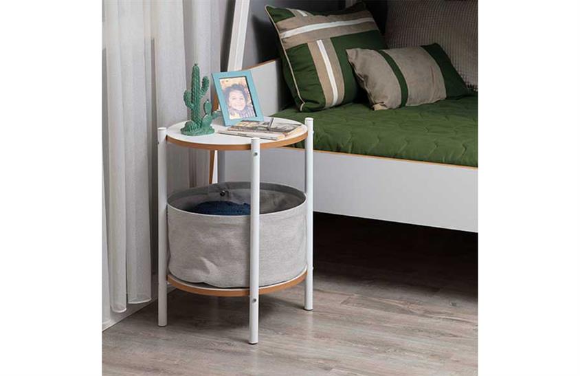 Bello Yuvarlak Yan Sehpa Genç Odası