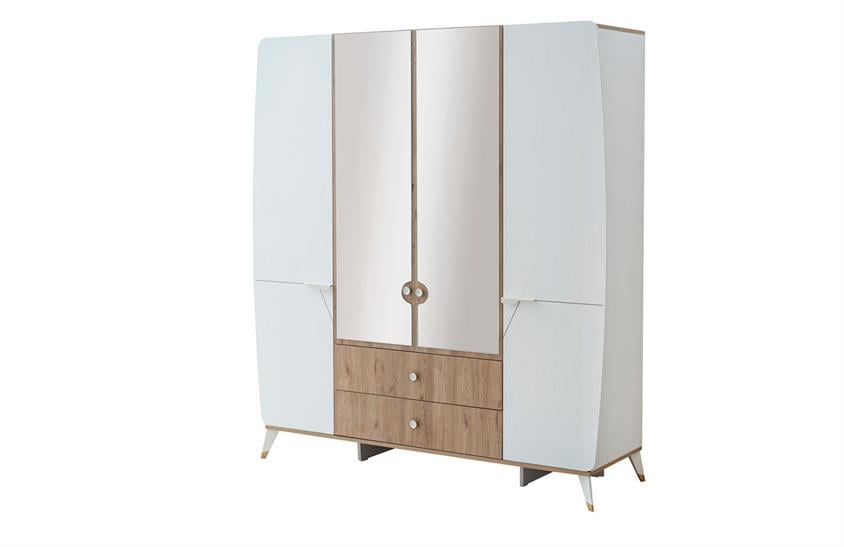 Bloom 4 Kapılı Dolap Genç Odası