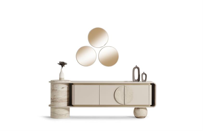 Land Traverten Yemek Odası Takımı Yemek Odası