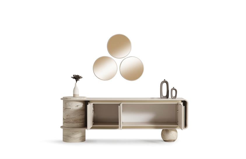 Land Traverten Yemek Odası Takımı Yemek Odası