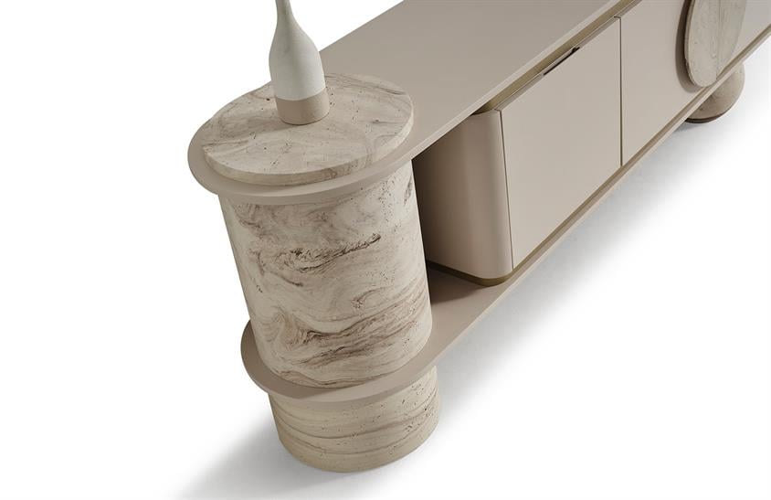 Land Traverten Yemek Odası Takımı Yemek Odası