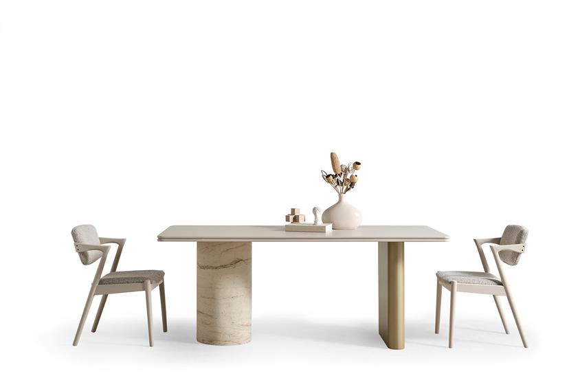 Land Traverten Yemek Odası Takımı Yemek Odası