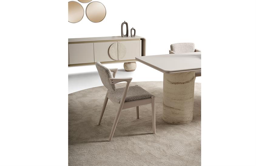 Land Traverten Yemek Odası Takımı Yemek Odası