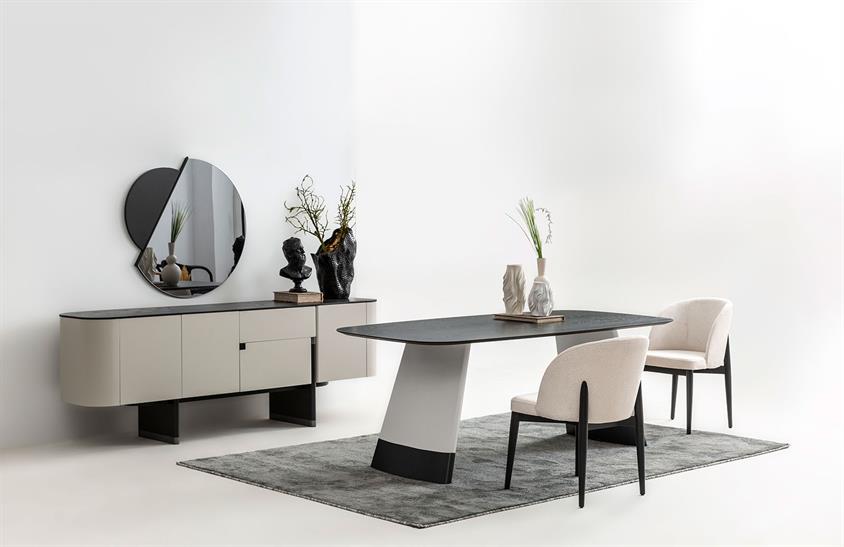 Riley Antrasit Yemek Odası Takımı Yemek Odası