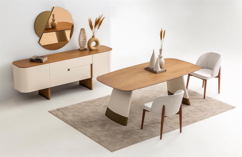 Riley Meşe Yemek Odası Takımı Yemek Odası