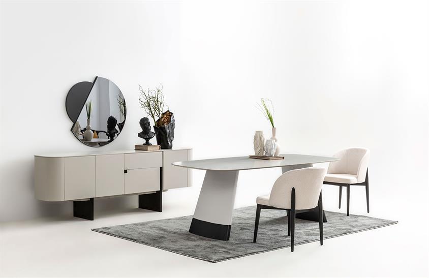 Riley Gri Yemek Odası Takımı Yemek Odası