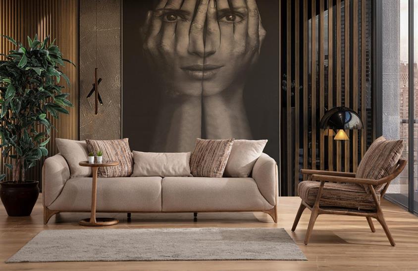 Evan Ceviz Koltuk Takımı Koltuk Takımı