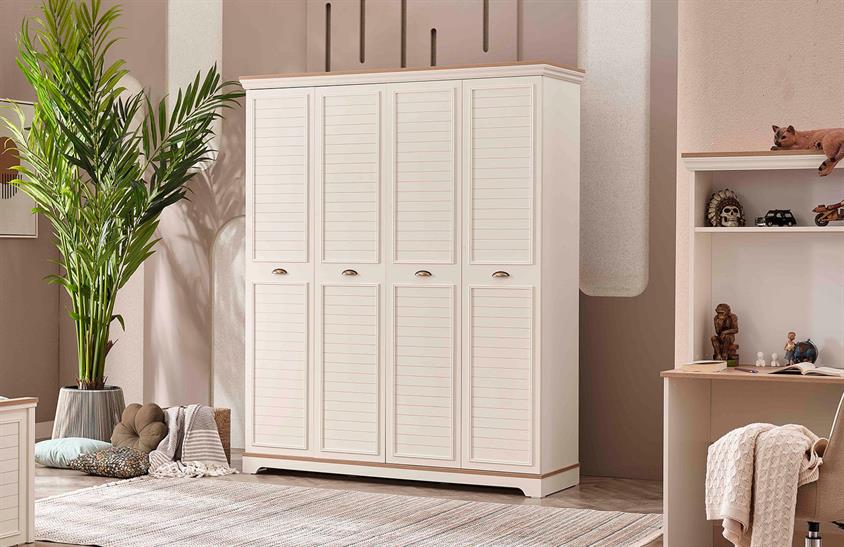 Talin 4 Kapaklı Dolap Genç Odası