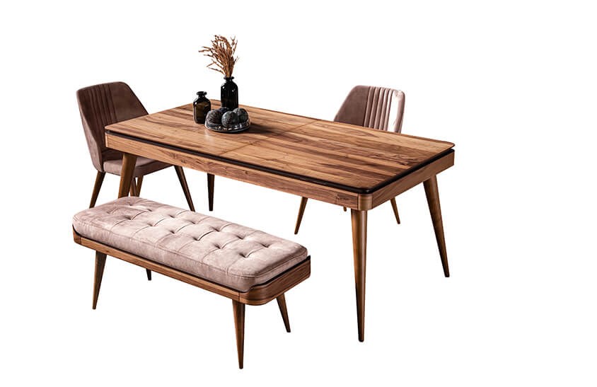 Arsey Yemek Odası Takımı Antrasit Yemek Odası