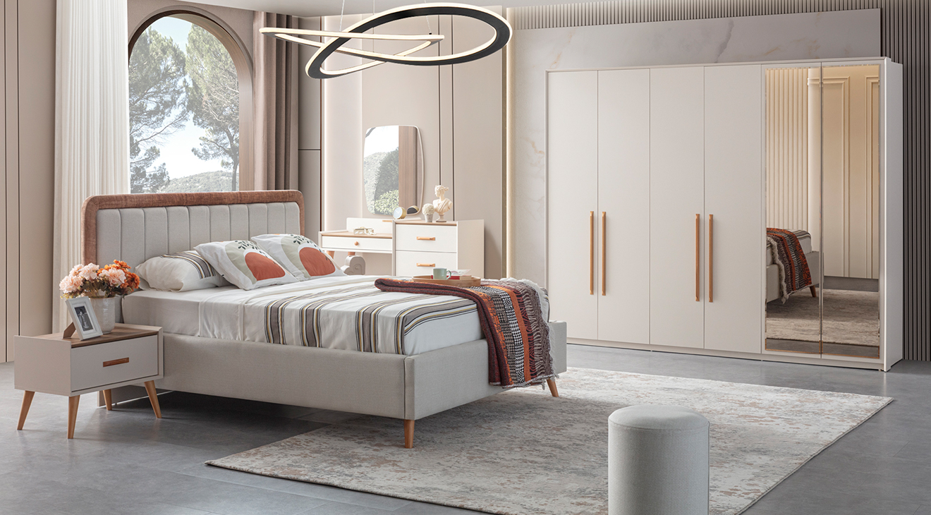 Giza 6 Kapaklı Yatak Odası Takımı Yatak Odası