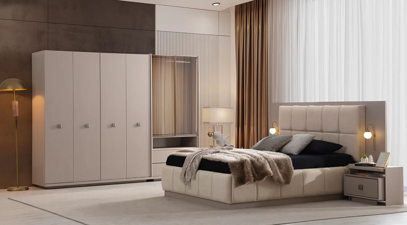 İnci 6 Kapaklı Yatak Odası Takımı Yatak Odası