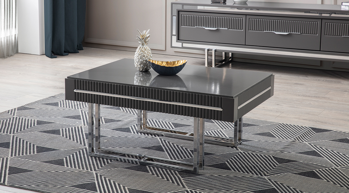 Sedef Metal Ayaklı Orta Sehpa Orta Sehpa