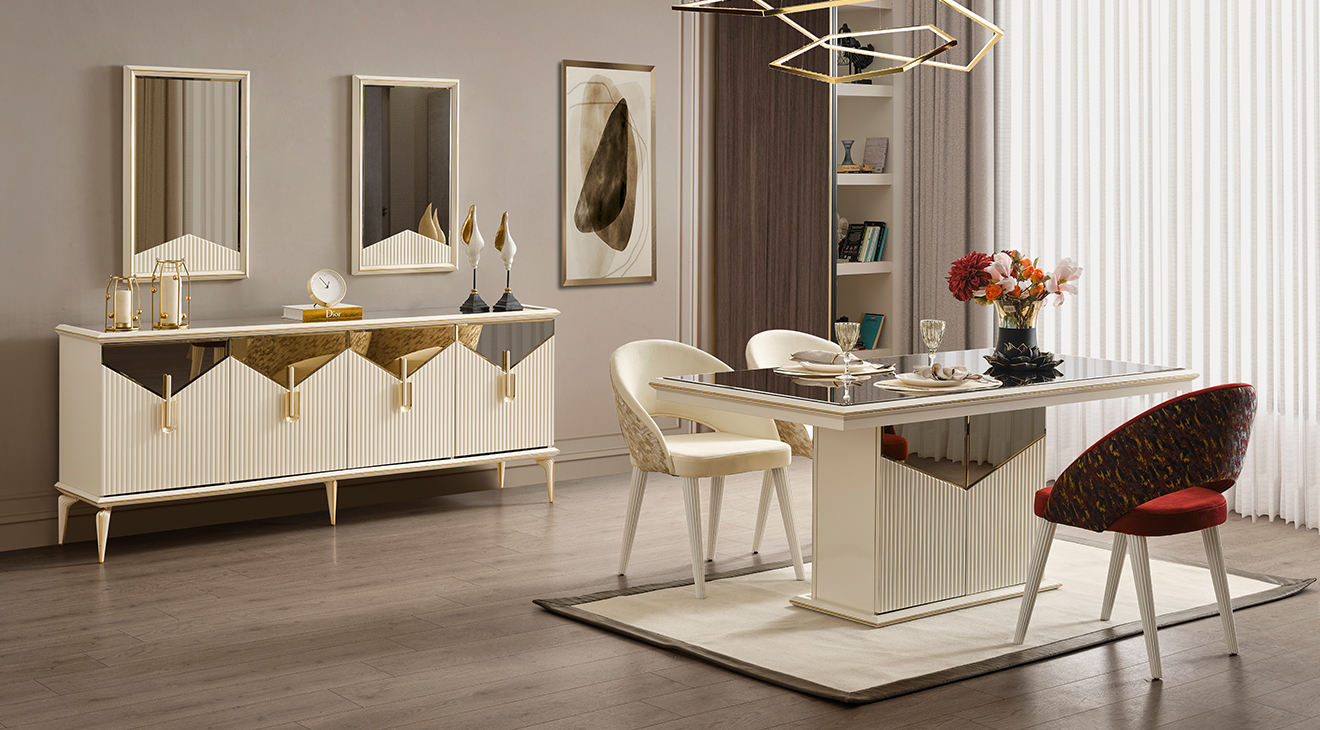 Side Modern Yemek Odası Takımı 2 Yemek Odası