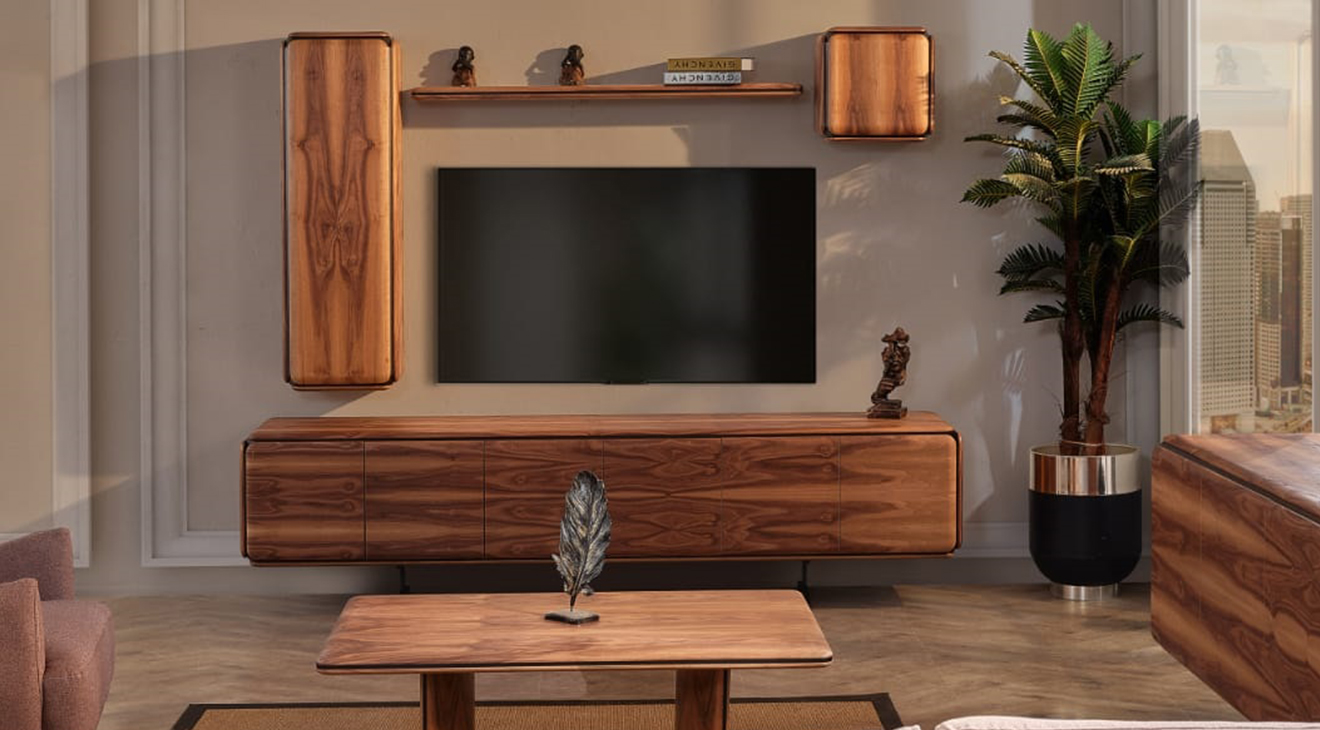 Hema Plus Ceviz Tv Ünitesi TV Ünitesi